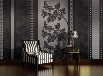 Floral Pattern Photo Wallcovering