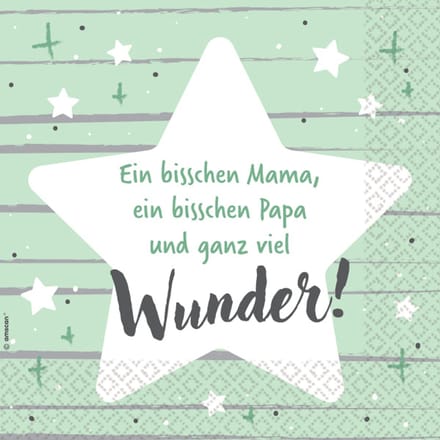 16 servetten - Ons wonder 33cm