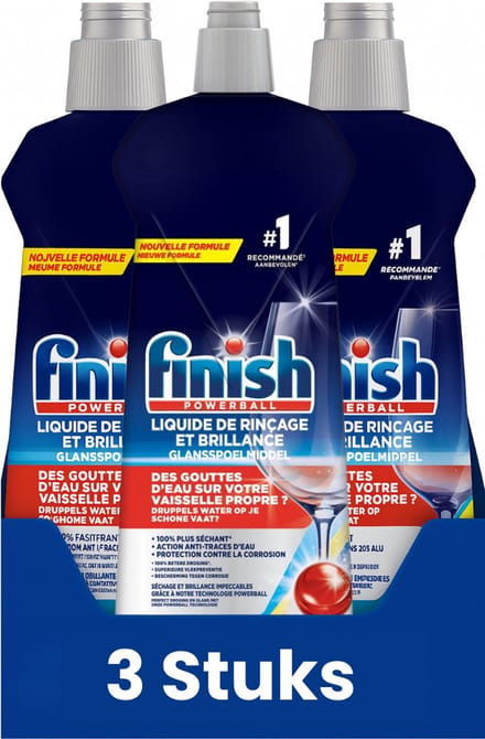 Finish Glansspoel Lemon 800ml - 3 Stuks - Voordeelverpakking