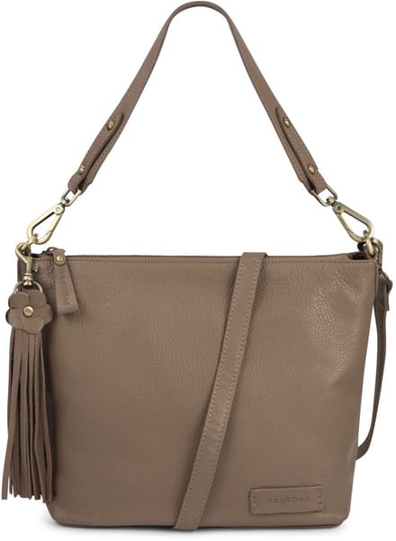 Bag2Bag Leren Schoudertas Dames Minto Dark Stone
