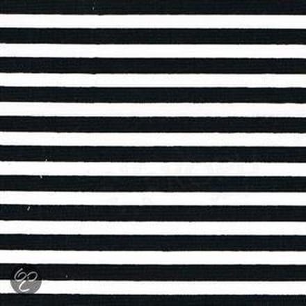 Damai Streep hoeslaken - Zwart - 1-persoons (90x200 cm)