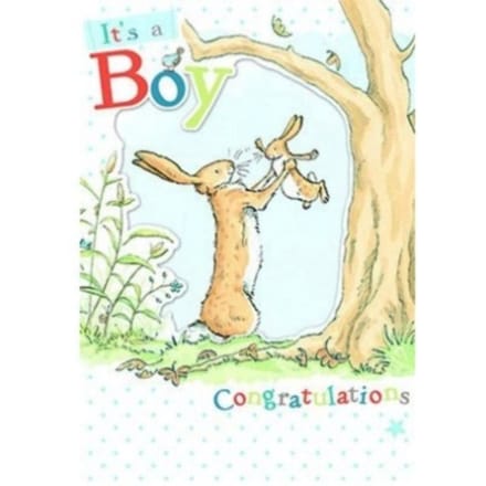 Hazeltje Dubbele Kaart "its A Boy" 14x20cm