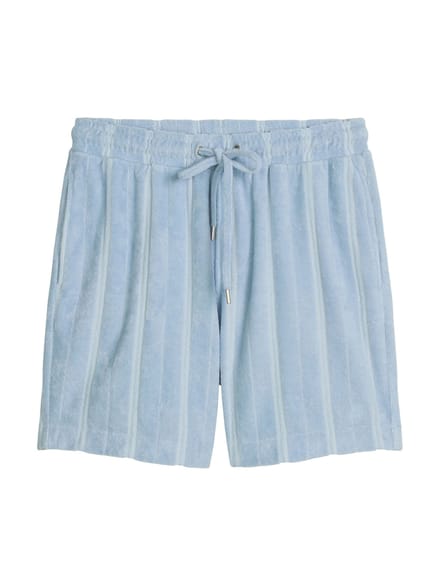 MARC O'POLO Relaxte shorts van gestreepte badstof. XXL