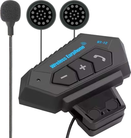 Motorhelm Headset Bluetooth - Met Microfoon voor Helm - Waterdicht - Universele Pasvorm