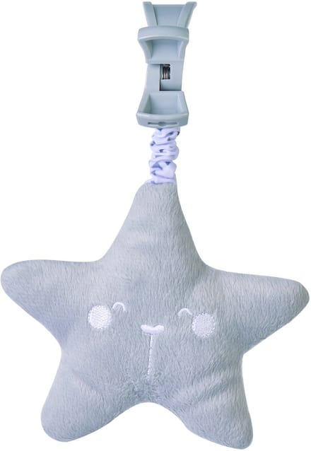 Saro Hangfiguur Met Geluid Ster 21 Cm Polyester Grijs