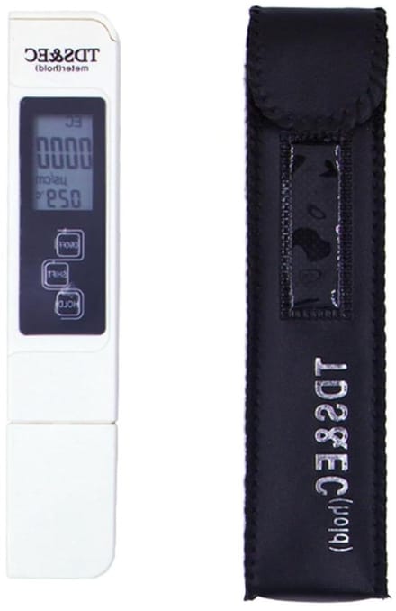 Waterkwaliteit Tester - TDS EC Meter - Water Analyse - 3-in-1 Functie - 0-14 pH - Wit