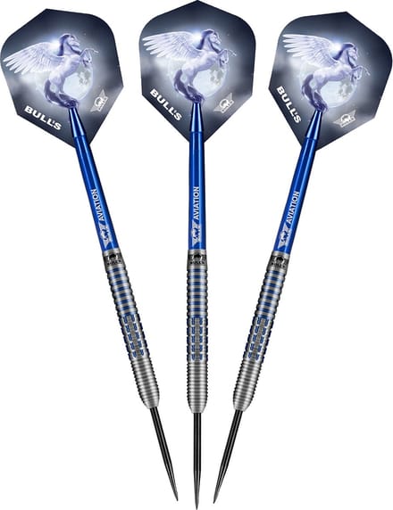 Bull's Blue Pegasus A 95% - Dartpijlen - 24 Gram - Aluminium shafts
