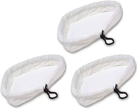 Set van 3 universele microvezel schoonmaakpads voor stoomreinigers