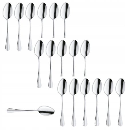 Amefa Stokbrood 18-delig Bestek: 18 Diner Lepels RVS 18/10