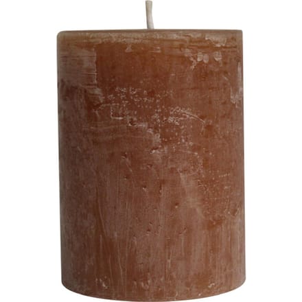 PTMD - Kaars Rustic Outdoor - Bruin - 15x15x20cm