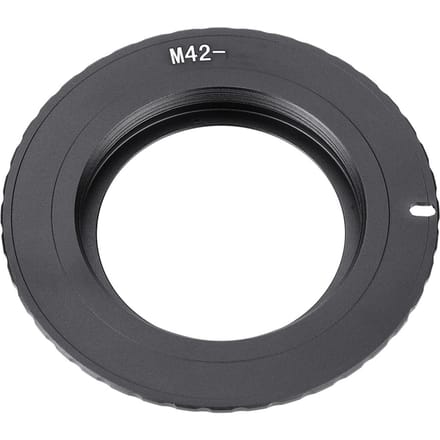 Bague Adaptatrice Électrique M42-EOSEF pour Objectif M42 pour Appareil Photo à Monture Canon EOSEF black
