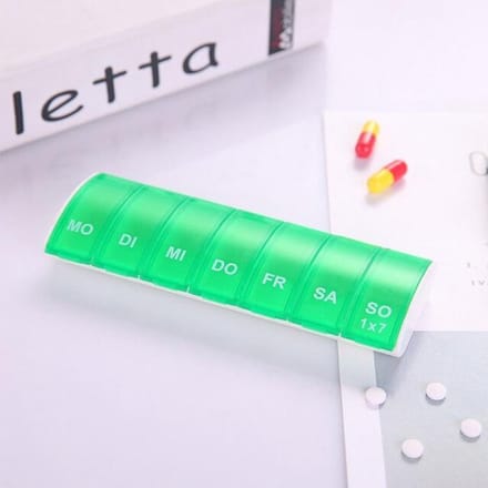 Pillendoos Cabantis|Pillen Organizer|Medicijn Doosje|Pillendoos 7 Dagen|Groen