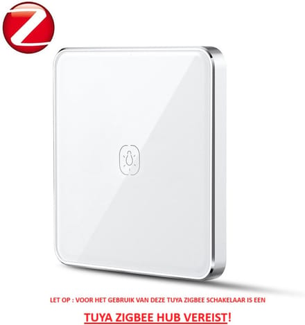 Tuya Zigbee 3.0 - Draadloze Schakelaar - Enkele Knop - Scène Activatie - Batterijgevoed