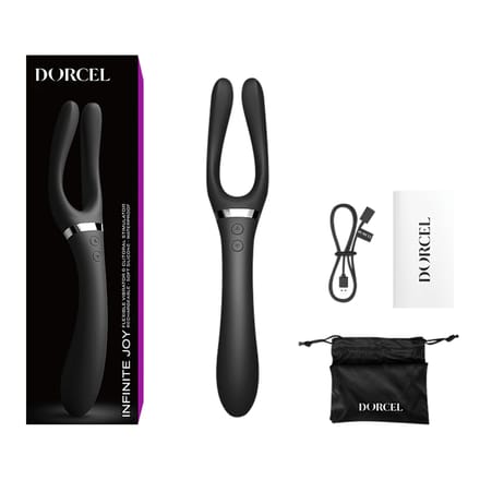 Dorcel - Infiniite Joy - Multi Vibrator - Met Twee 360° Flexibele Armen - Zwart