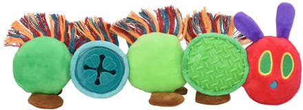 Eric Carle - Pluche - Rupsje Nooitgenoeg Met Treat Dispenser - 35,5 cm