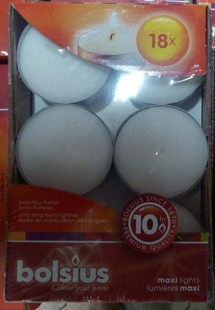 Theelichten Maxi18 stuks