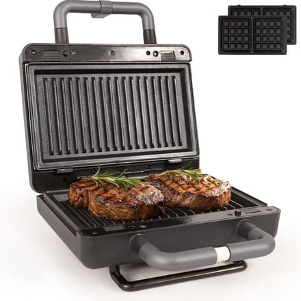 Elektrische Grill - Contactgrill Panini - Snelle Maaltijden - Dubbele Grill Oppervlak