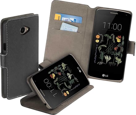 HC zwart bookcase voor LG K5 wallet cover