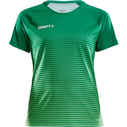 Craft Pro Control Stripe Shirt Korte Mouw Dames - Groen | Maat: M