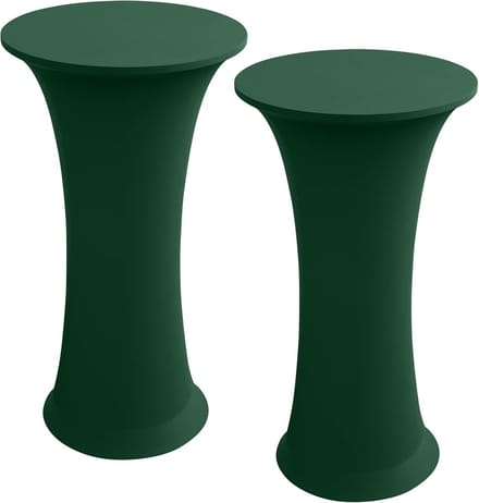 Set van 2 Ronde Stretch Tafelhoezen voor Cocktailtafels en Bartafels - Diameter 60-65cm