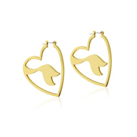Ariel gold plated oorbellen