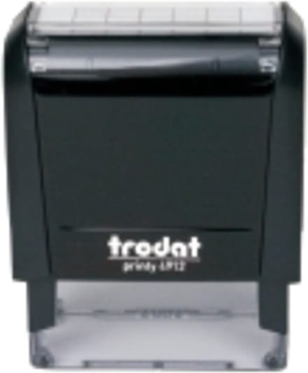 Trodat 4912 stempel 47 x 18 mm Zwart