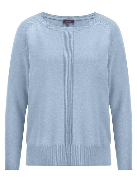 trui ronde hals Van BASLER blauw