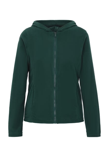 Mymo Fleece jas Dames donkergroen