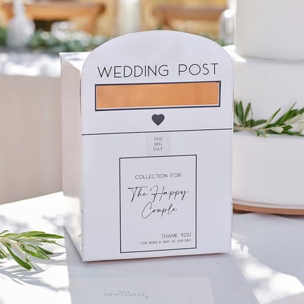 Ginger Ray Witte brievenbus, perfect voor trouwkaarten