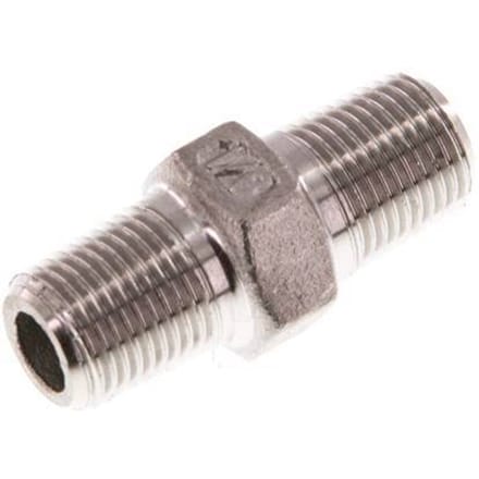 R 1/8'' RVS Borstnippel 16 Bar [5 Stuks]