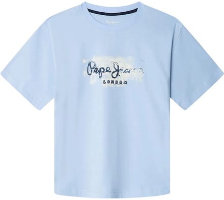 Pepe Jeans Joshua T-shirt Met Korte Mouwen Blauw 8 Years Jongen