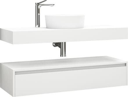 ALONI LINA wastafelonderkast – 120 cm – Mat wit