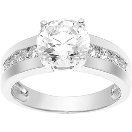 Solitaire 8 mm Zirkonium- en zilveroxides 925 - Ecstasy