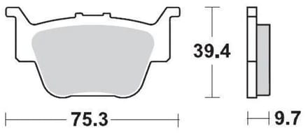 Moto-master Honda 095111 Gesinterde Remblokken Zwart