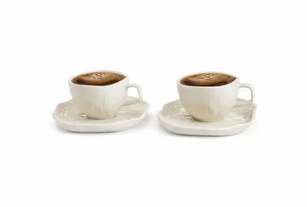 Cermico Espressokoppenset - 12-delig - 90 ml - Beige