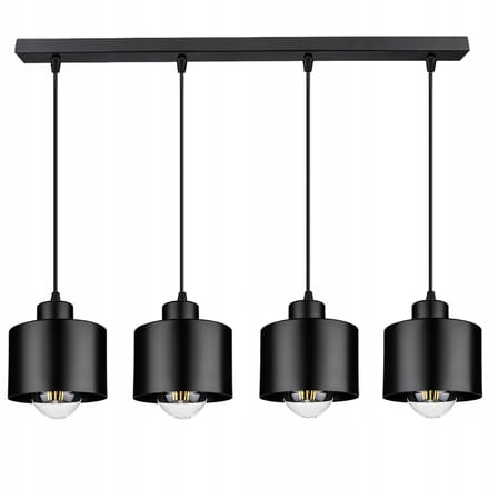 Moderne Zwarte Hanglamp met E27 Fitting - Verstelbaar