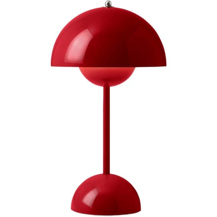 &Tradition Verner Panton Flowerpot VP9 tafellamp vermilion red