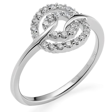 Orphelia RD-3217/52 - Ring - 18 Karaat Witgoud / Diamant 0.26 ct