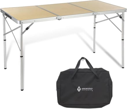Vouwkamertafel 4" - Lichtgewicht Aluminium Frame met Verstelbare Hoogtes