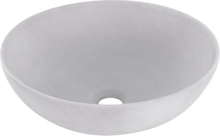Differnz Slim waskom - Ã˜ 40 cm - keramiek - betonlook - licht grijs