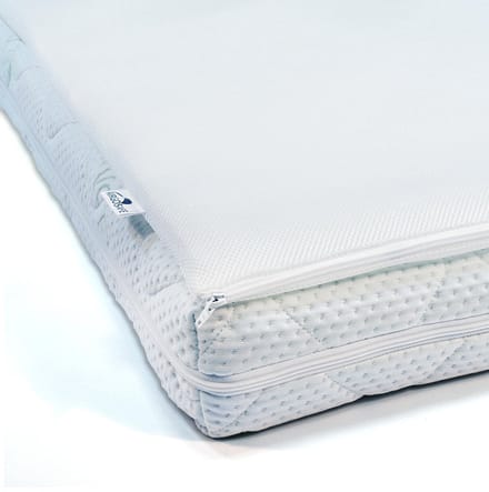 ABZ baby matras combi witte panter met airgosafe topper - 70x140 cm