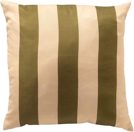 Textino - APOLLO - buitenkussen 45x45 cm - gestreept - Olive Branch - groen, beige