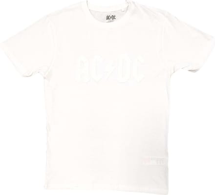 AC/DC - Logo Heren T-shirt - M - Wit