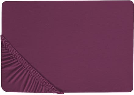 JANBU - Laken - Bordeaux - 90 x 200 cm - Katoen