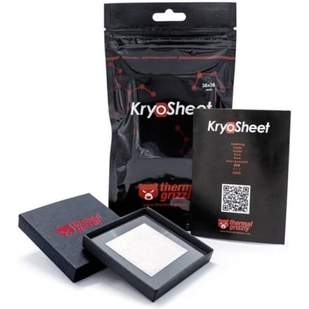 Thermal Grizzly KryoSheet KryoSheet Warmtegeleidend pad 0.2 mm (l x b) 38 mm x 38 mm