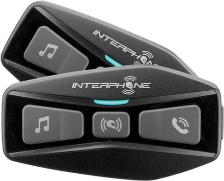 Interphone U-Com 2 Bluetooth Communicatiesysteem Double Pack - Maat - Bluetooth Intercom