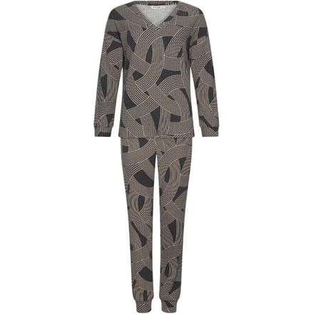 Pastunette Premium - Pyjama - Balance - Viscose/Polyester - Grijs/Beige - Maat 46