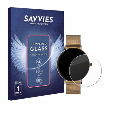 Savvies - Glas Screenprotector voor ZenWatch Venice Pro - Gehard Beschermglas 9H