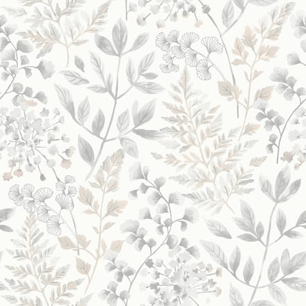 Boråstapeter Vliesbehang 38727 - Borosan Hem - Botanisch Wit - 53cm x 11.20m