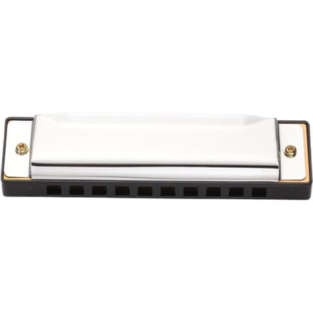 Bluesmondharmonica 10 gaten voor beginners white